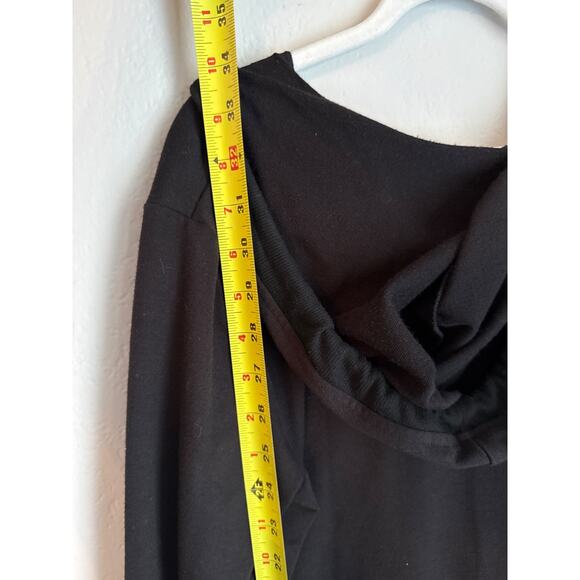 MK MICHAEL KORS Hoodie Sweater Dress Black - Picture 6 of 7